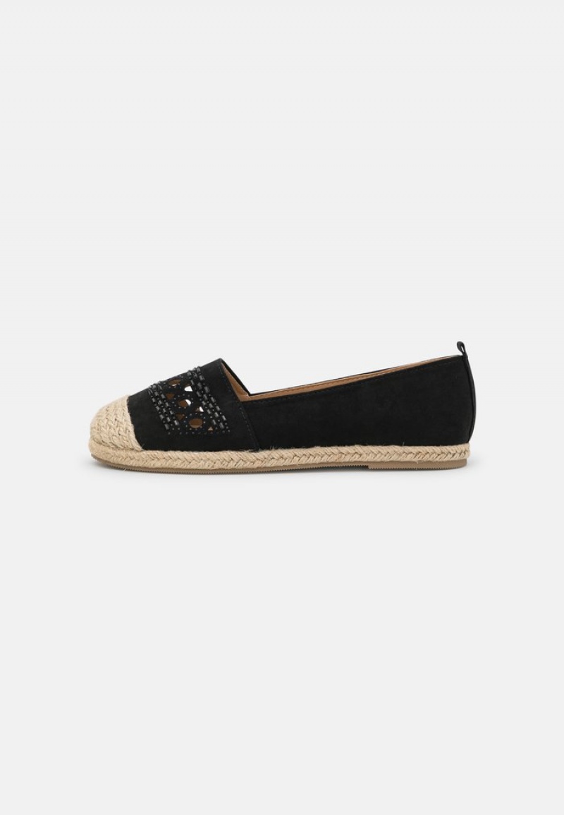 Anna Field Outlet Espadrilles Laag Schoenen Dames Zwart | NL-5301829-XI