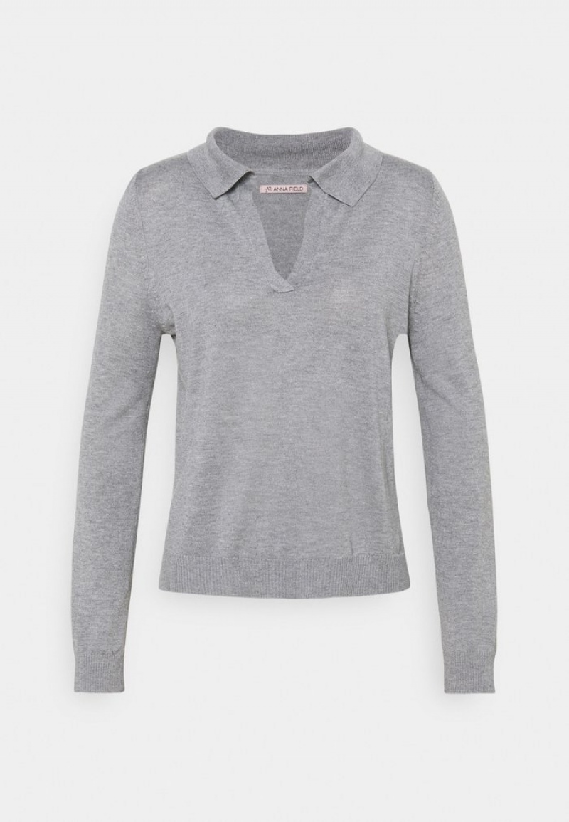 Anna Field Outlet Jumper Pullover Dames Grijs | NL-2938641-WM