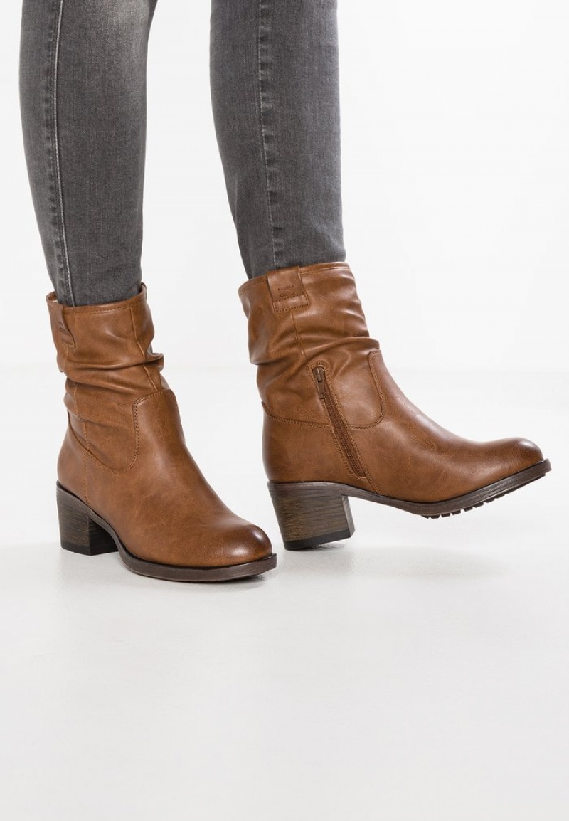 Anna Field Outlet Klassieke Enkellaarzen Dames Bruin | NL-6374108-HF