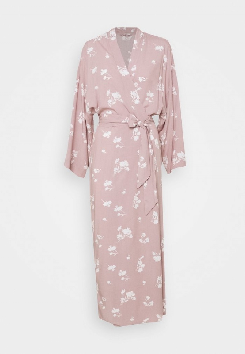 Anna Field Outlet Lisha Long Printed Robe Jurken Gown Bathrobe Dames Gekleurd | NL-0479136-NK