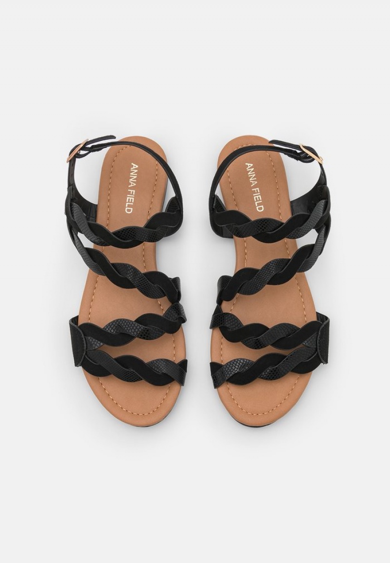 Anna Field Outlet Sandalen Dames Zwart | NL-8307245-QF