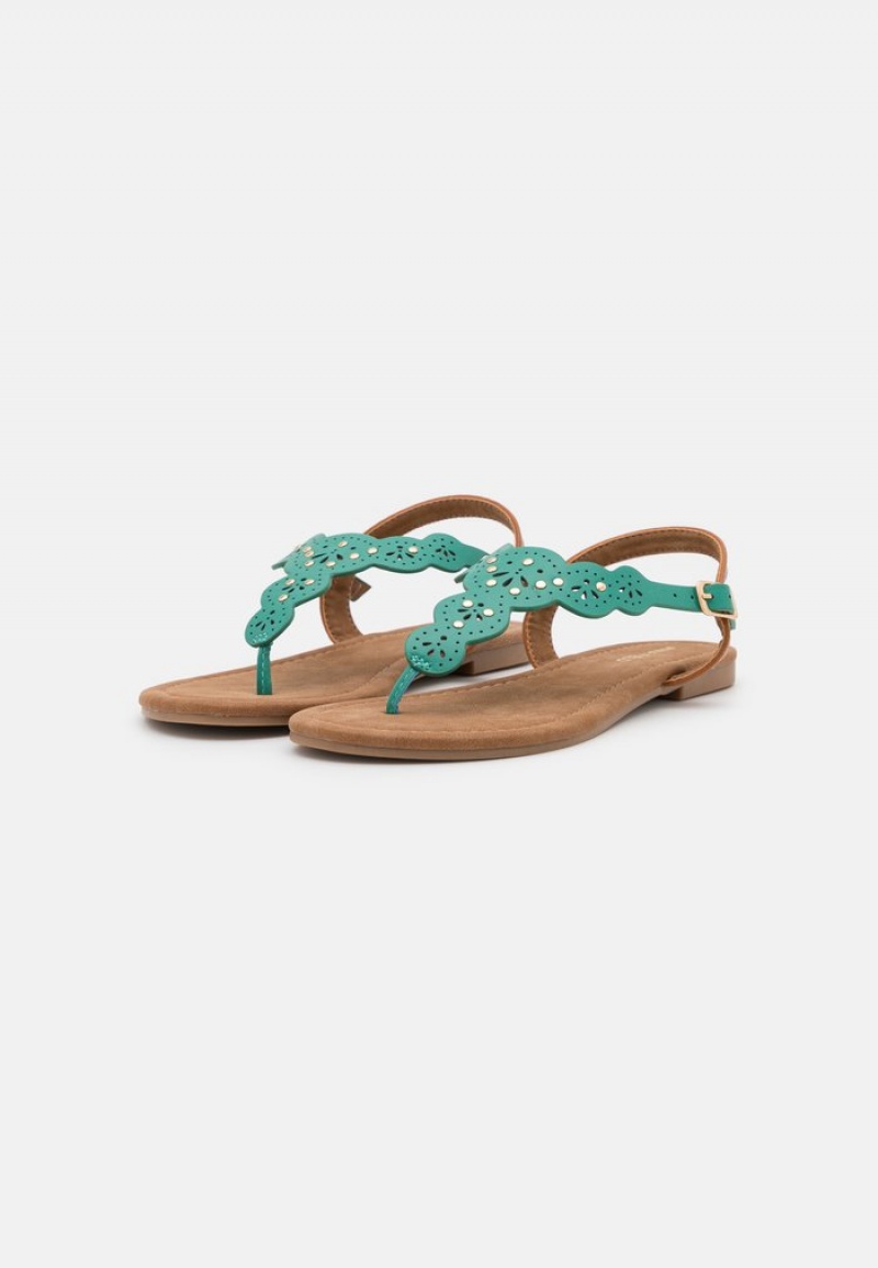 Anna Field Outlet T-Bar Sandalen Dames Turquoise | NL-1275846-KR