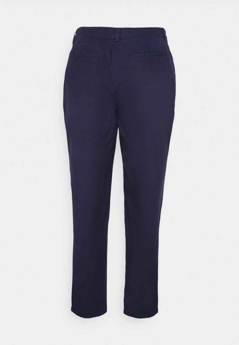 Anna Field Outlet Vrijetijds Washed Chino Broek Dames Donkerblauw | NL-0419853-LV