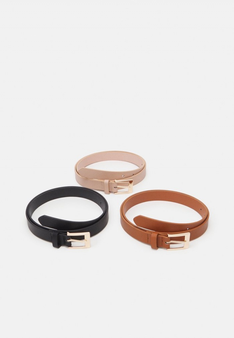 Anna Field Promo 3 Pack Riem Dames Zwart | NL-0678529-YC