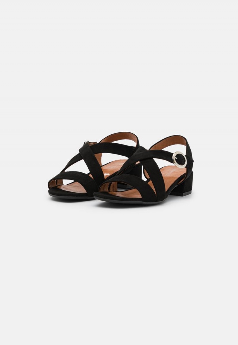 Anna Field Promo Leather Sandalen Dames Zwart | NL-5396127-GN