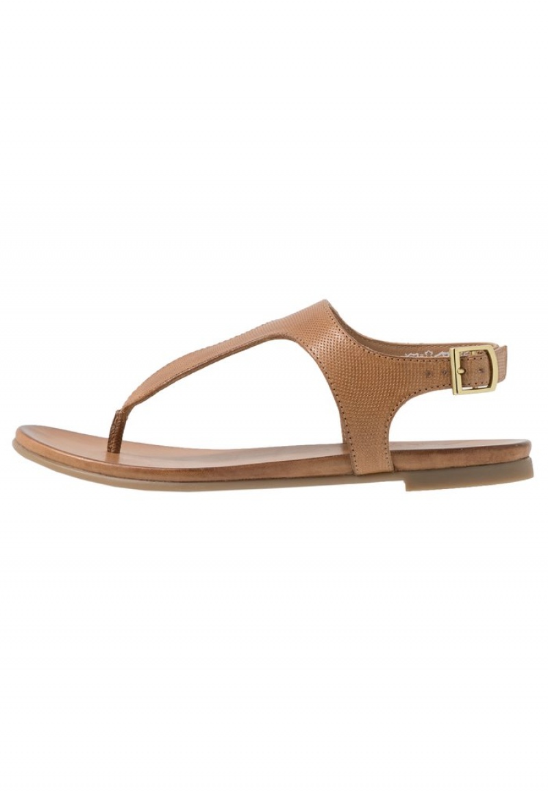 Anna Field Promo Leather T-Bar Sandalen Dames Bruin | NL-2189407-OY