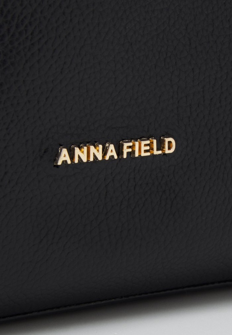 Anna Field Promo Leather Tote Tassen Dames Zwart | NL-2408951-EH