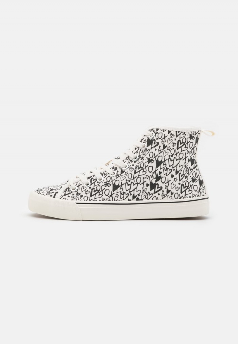 Anna Field Promo Love High-Top Sportschoenen Dames Zwart | NL-0513984-BZ