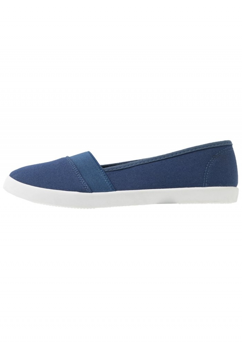 Anna Field Promo Slip-Ons Laag Schoenen Dames Donkerblauw | NL-3157206-ZX