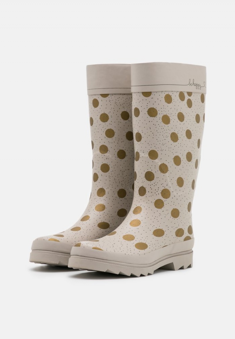 Anna Field Promo Wellies Laarzen Dames Beige | NL-0542396-BV