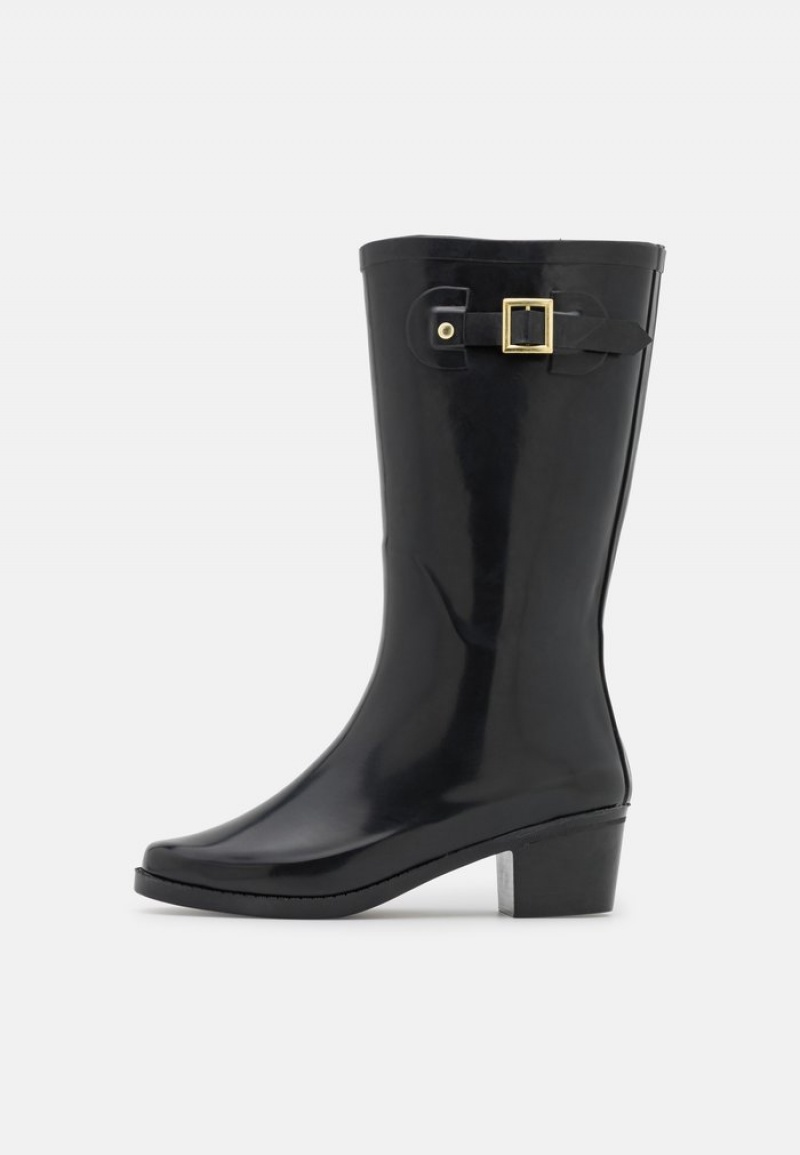 Anna Field Promo Wellies Laarzen Dames Zwart | NL-6173289-BT