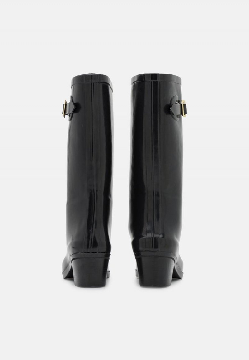 Anna Field Promo Wellies Laarzen Dames Zwart | NL-6173289-BT