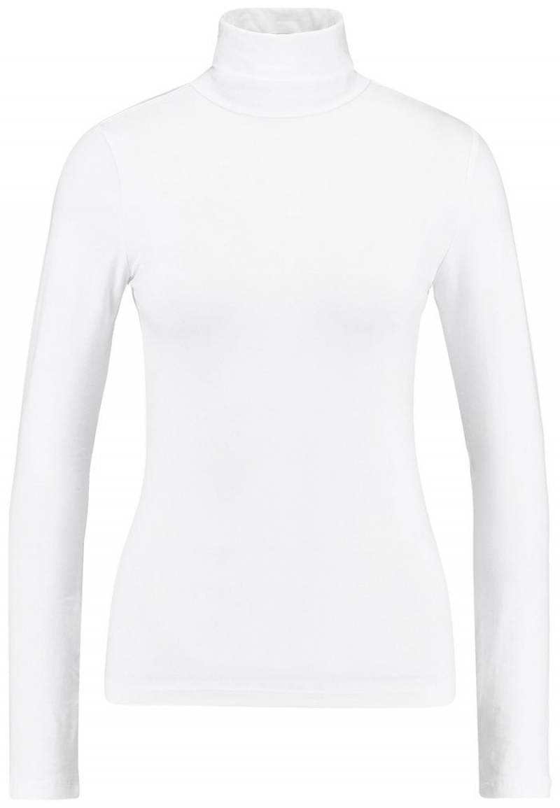 Anna Field Top 10 Basic Roll Neck Lange Mouwen Dames Wit | NL-8079643-UL