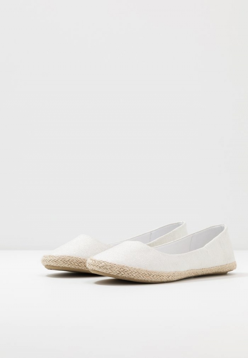 Anna Field Top 10 Espadrilles Ballerina Schoenen Dames Zilver | NL-2768459-DE