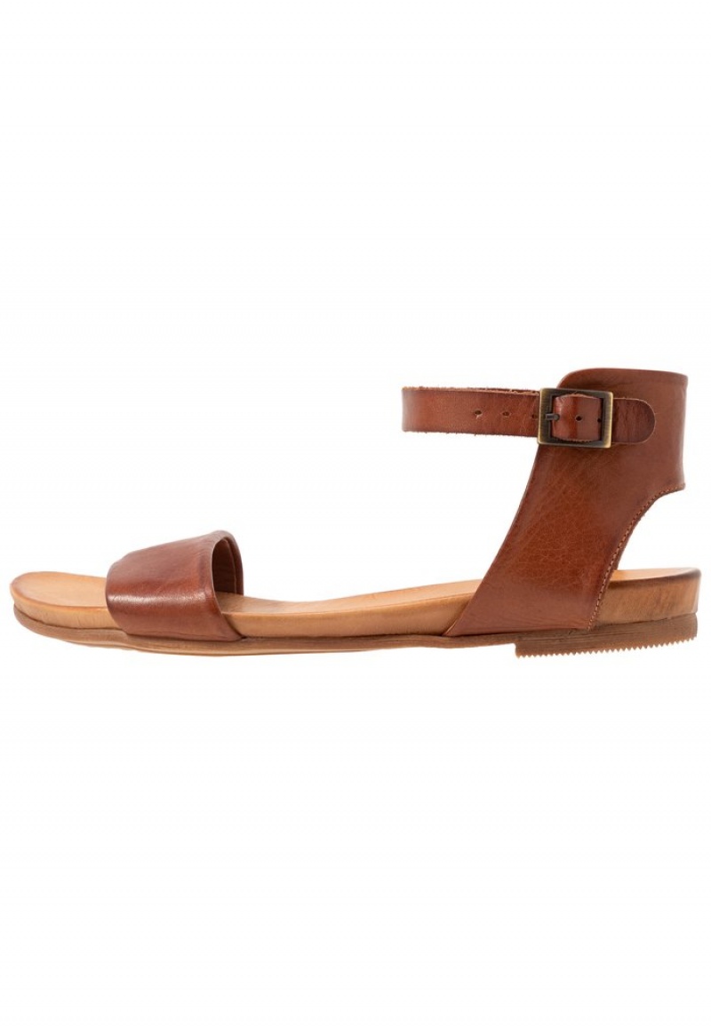 Anna Field Top 10 Leather Sandalen Dames Bruin | NL-8907125-MD