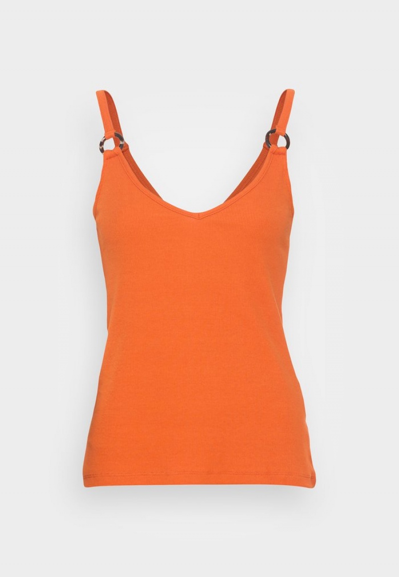 Anna Field Top 10 Top T-Shirt Dames Oranje | NL-8305271-DP