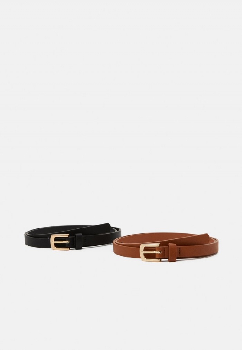 Anna Field Wholesale 2 Pack Riem Dames Zwart | NL-2415396-GF