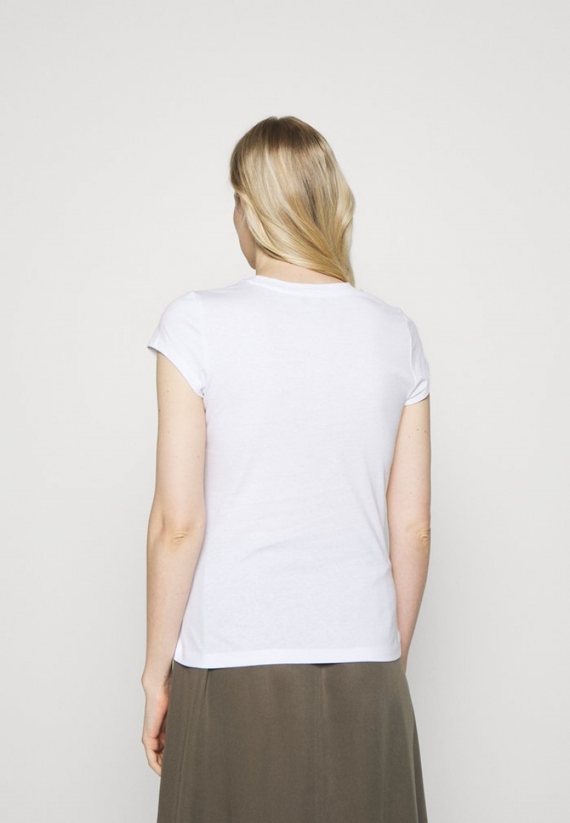 Anna Field Wholesale Basic T-Shirt Dames Wit | NL-4621798-IF