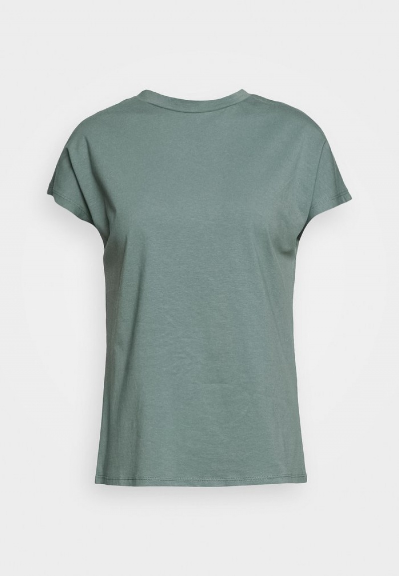 Anna Field Wholesale Basic T-Shirt Dames Turquoise | NL-2615738-HN