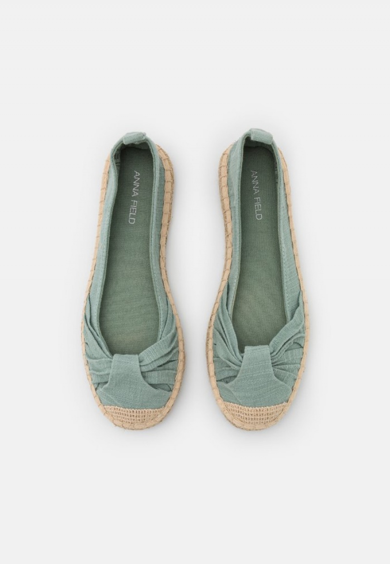 Anna Field Wholesale Espadrilles Ballerina Schoenen Dames Mintgroen | NL-6819247-GS