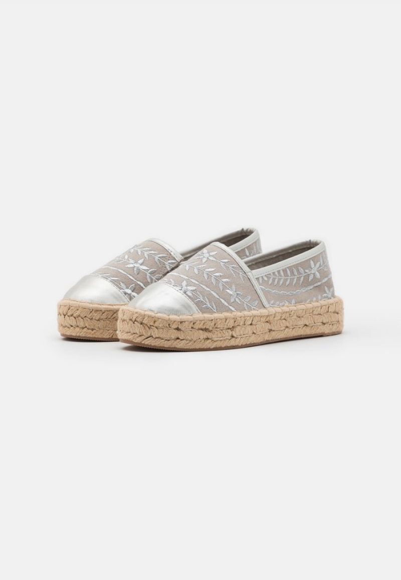 Anna Field Wholesale Espadrilles Laag Schoenen Dames Zilver | NL-3174082-MK