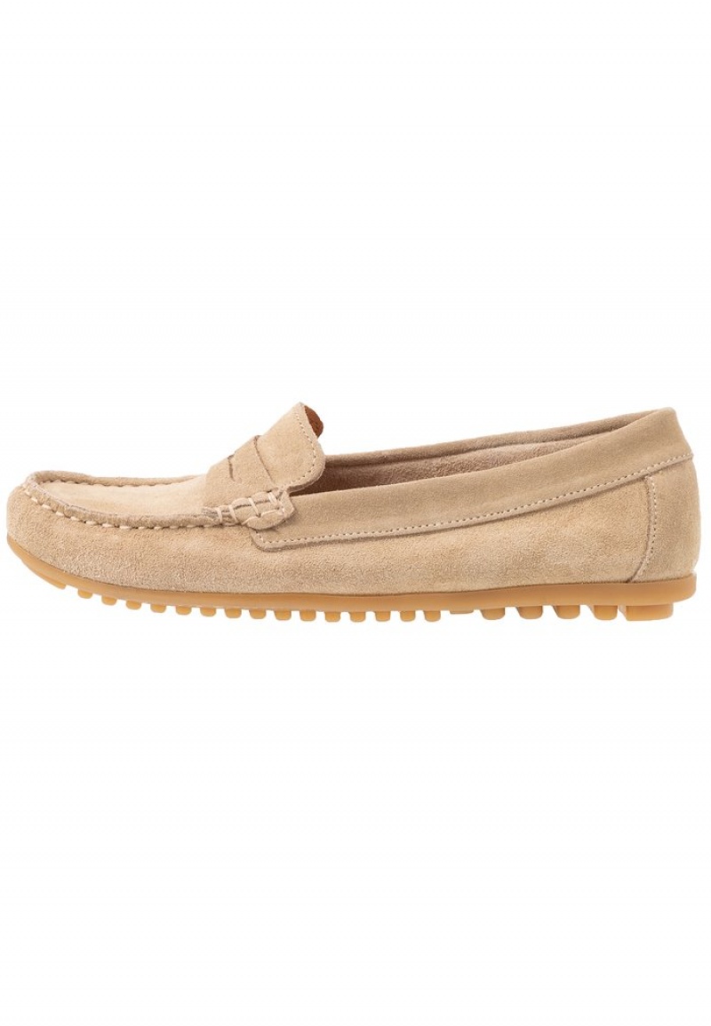 Anna Field Wholesale Leather Moccasins Laag Schoenen Dames Beige | NL-2976401-DF